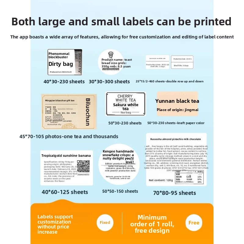 B3S Commercial Food Portable B - огляд і ціна Barcode Printer